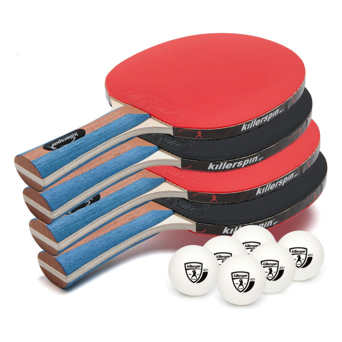 Killerspin JET SET 4 Premium Table Tennis Ping Pong Paddle Set (2 Paddles)